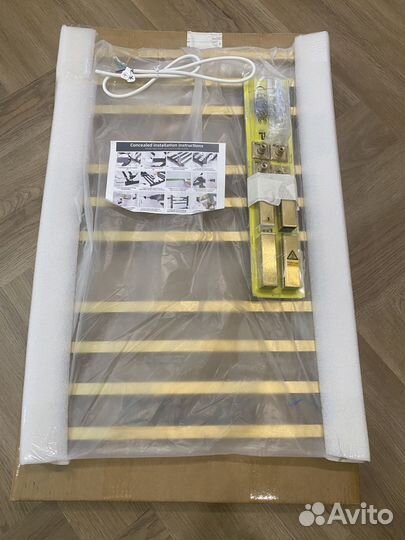 Полотенцесушитель электрический матовое золото