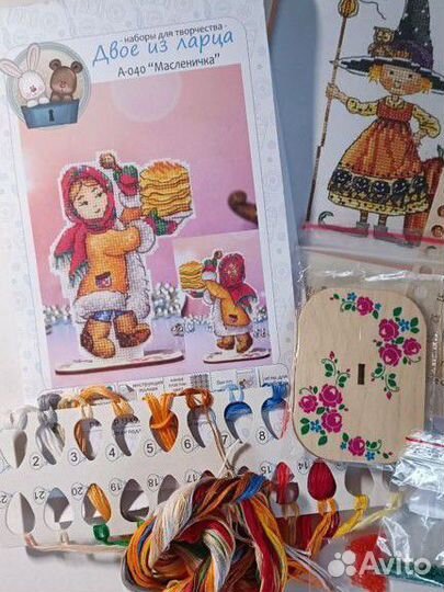 Вышивка крестом: остатки от наборов