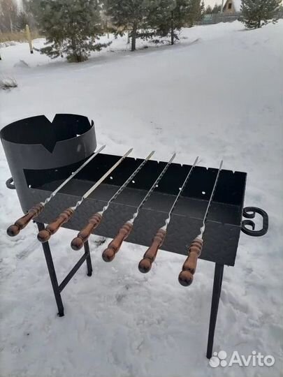 Мангал с местом под казан 8-16л