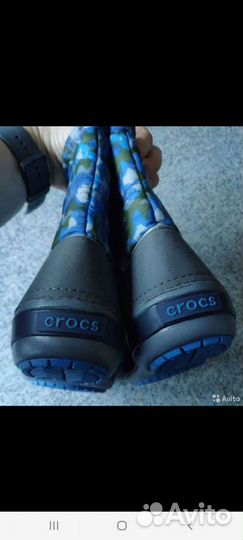 Новые сапожки Crocs, J1(31-32) -20 см