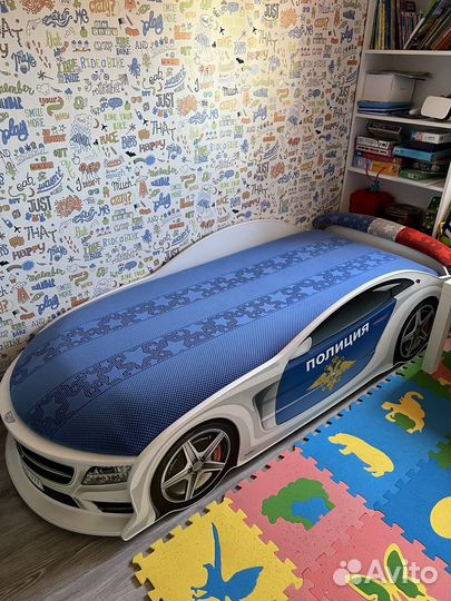Детская кровать полицейский мерседес