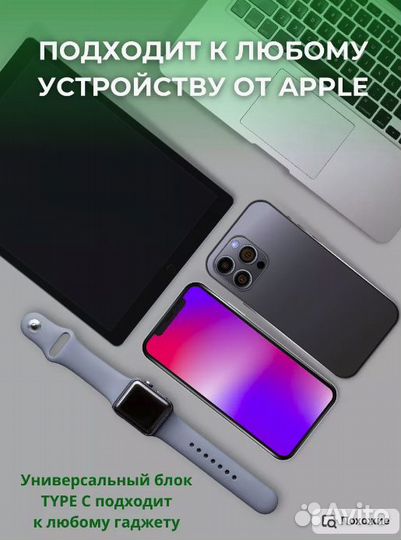 Быстрая зарядка для iPhone 20w