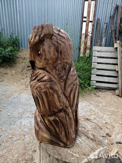 Деревянная сова 60см в наличии
