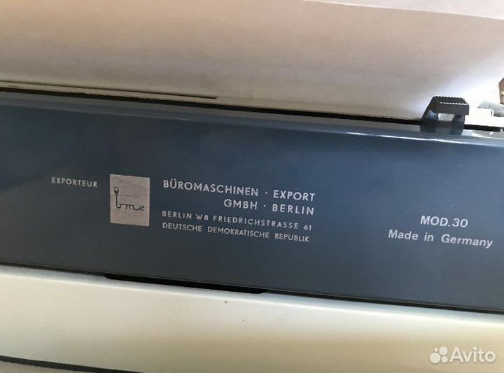 Пишущая машинка Erika, Германия