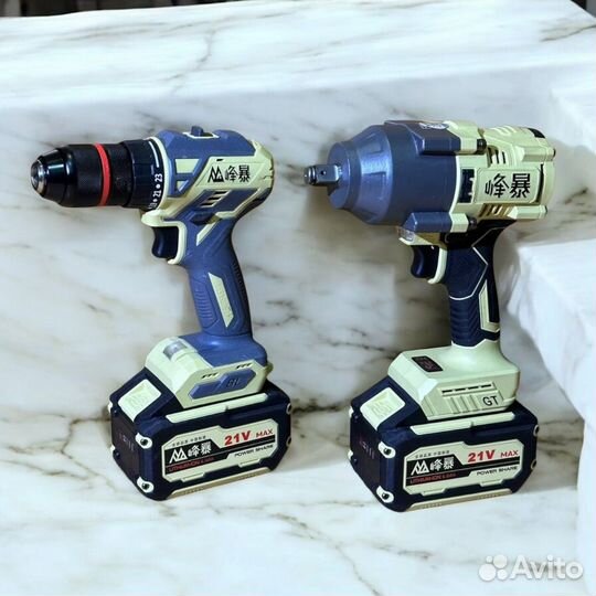 Набор 6 в 1, болгарка, шуруповерт, перфоратор