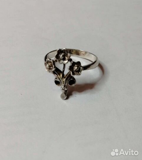 Серебряное кольцо, 18 размер