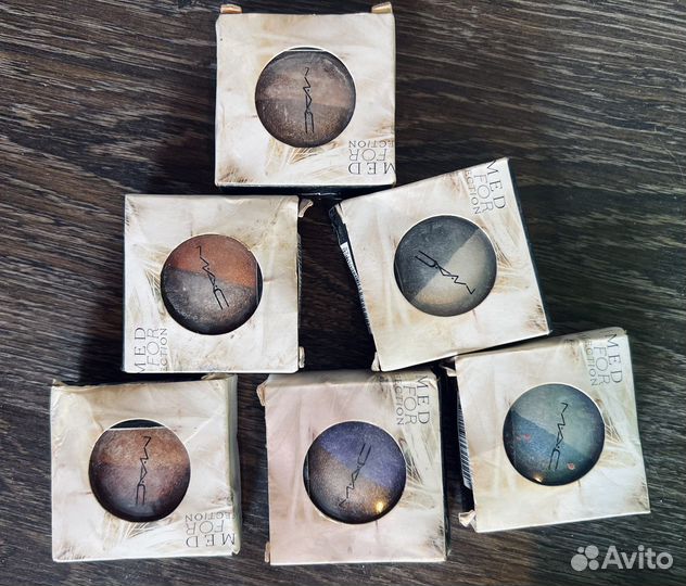 MAC Dichromatic baked eye shadow тени набор