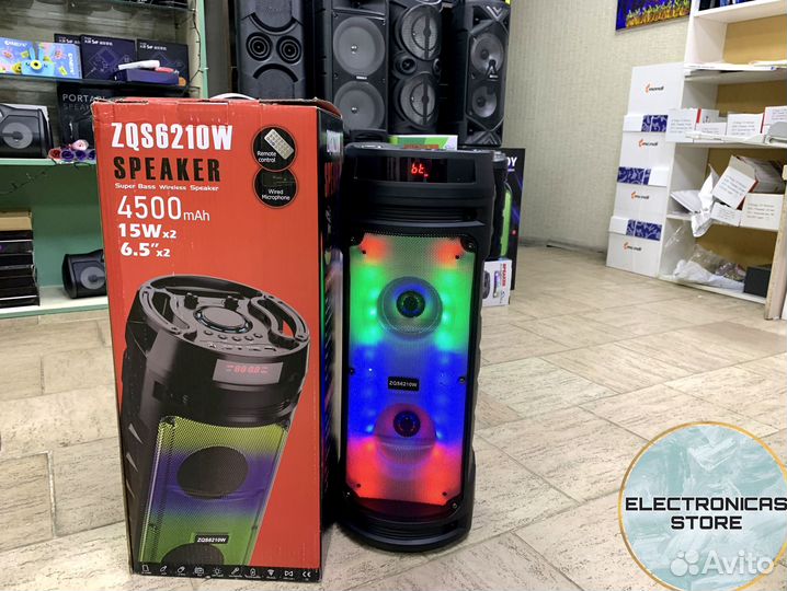 Портативная Колонка Большая Спикер ZQS 6210