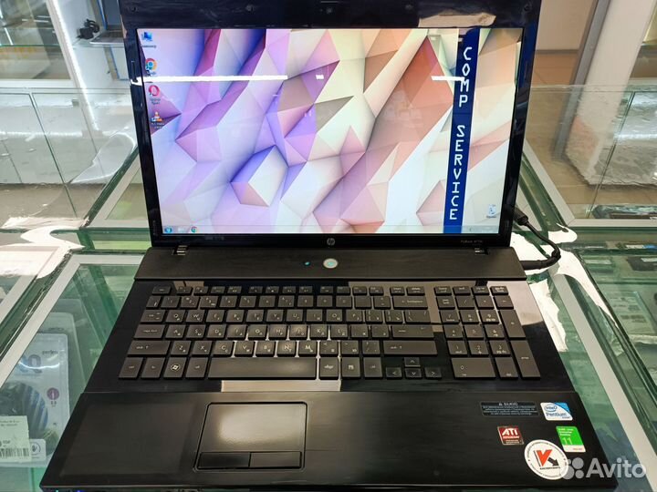 Большой ноутбук HP ProBook 17.3 intel 4g SSD 256gb