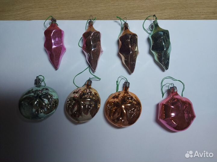 Елочные игрушки льдинки кристаллы