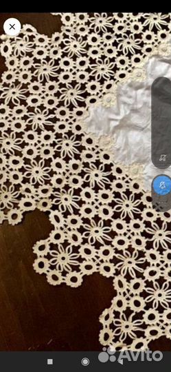 Антикварная скатерть накомодник до 1917