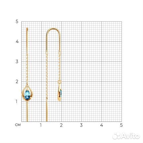 Серьги Diamant из золота, 51-323-02915-1