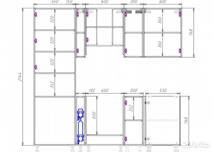 Проектирование мебели в Базис Мебельщик