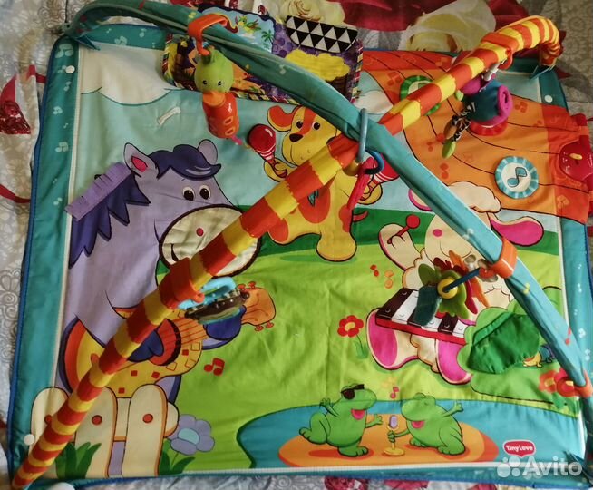 Детский-музыкальный игровой коврик складной