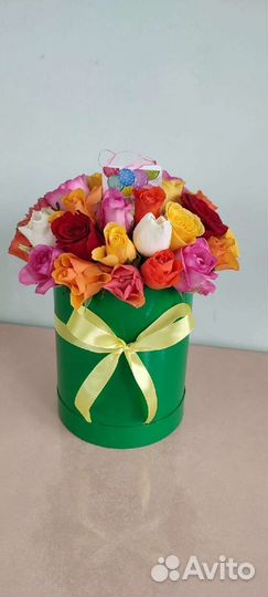 Цветы розы букет