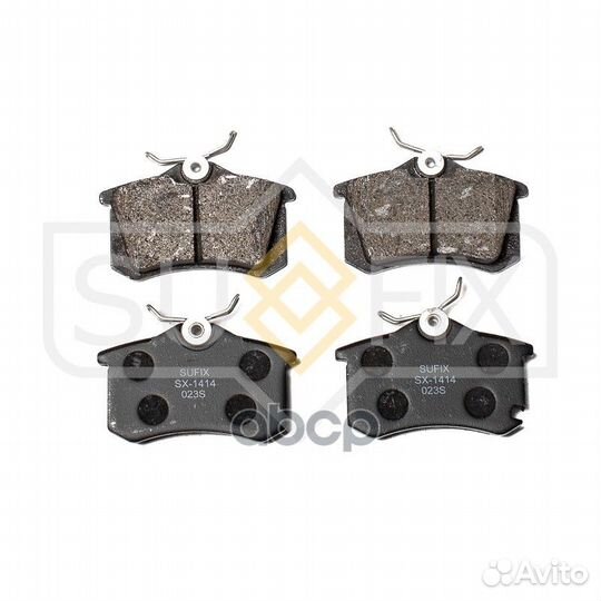 Дисковые тормозные колодки зад прав/лев SX1