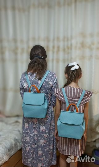 Рюкзак женский, кожанный, ручная работа