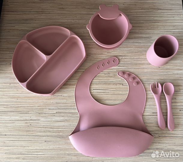 Детская посуда для кормления силиконовая