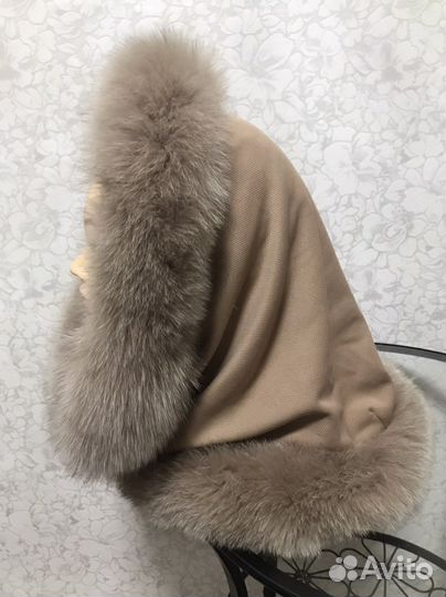 Меховой воротник песец