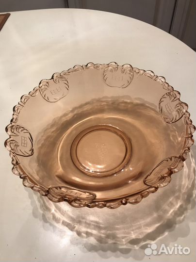 Вазочка цветное стекло времен СССР