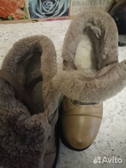 Женские зимние ботинки из натуральной кожи 38