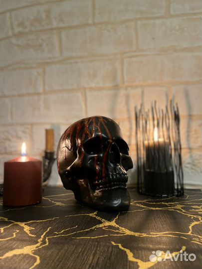 Череп человека для интерьера/фотосессии/хэллоуина
