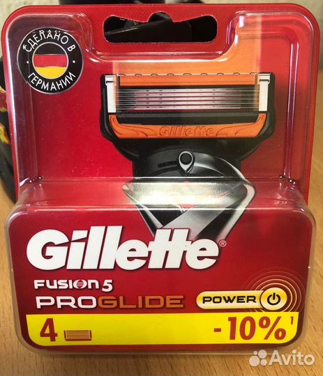 Лезвия сменные Gillette Fusion5 ProGlide Power 4шт