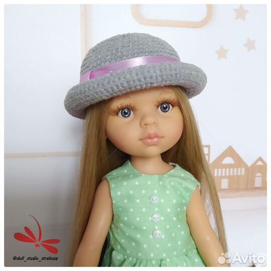 Шляпка для куклы Паола Рейна