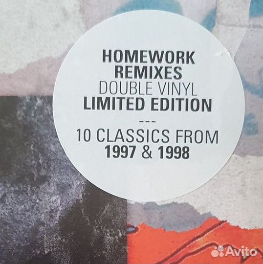 Виниловая пластинка daft punk - homework - remixes