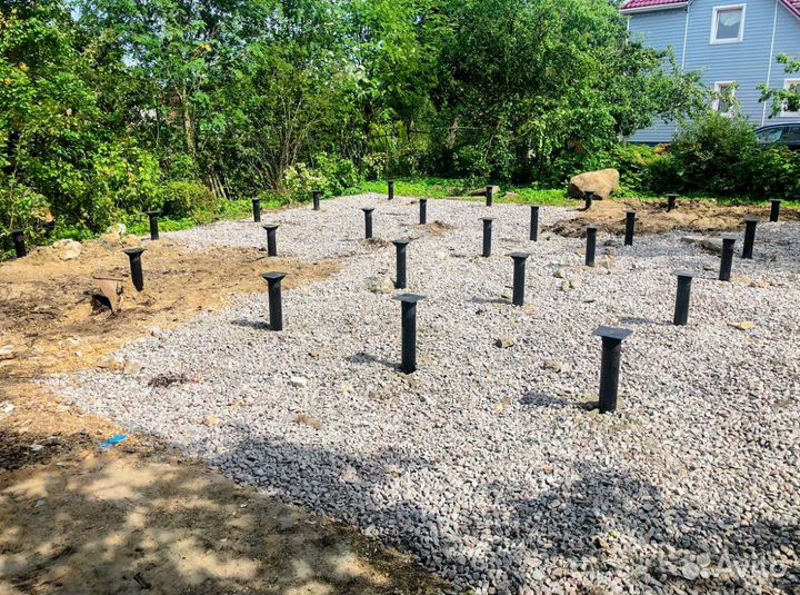 Винтовая свая 108, установка винтовых свай