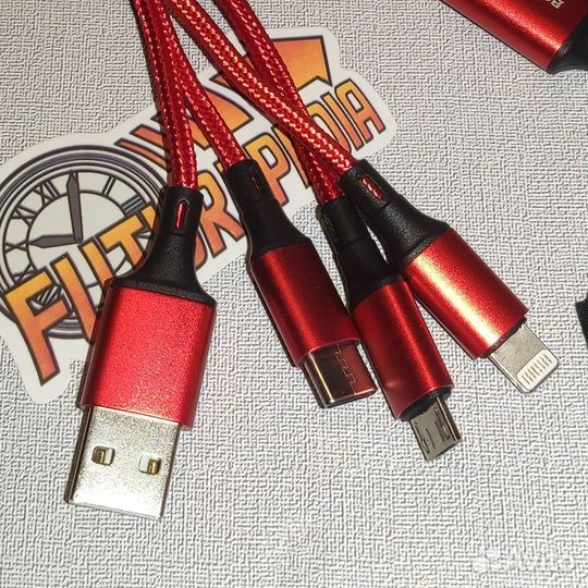 Кабель borofone для зарядки 3 в 1. Новый