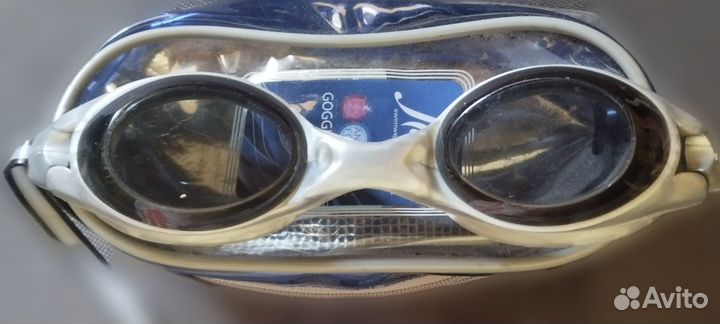Очки и шапочка для плавания детская
