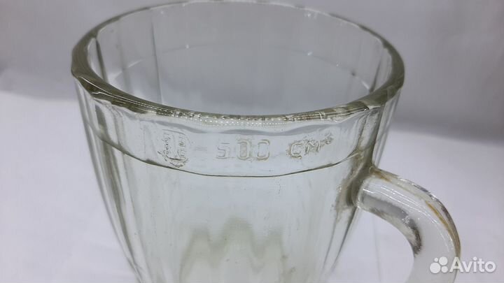 Пивная кружка СССР стекло 0.5 литра