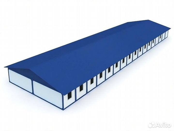 Модульное здание «Столовая на 160-180 посадочных м