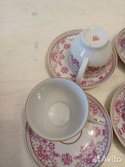 Фарфоровые кофейные чашки минского завода СССР