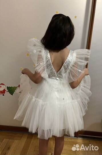 Платье снежинки 110-116