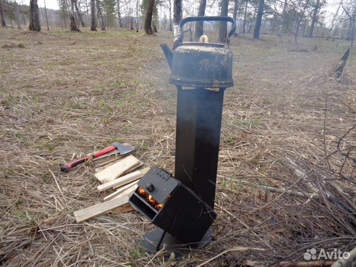 Печь-ракета