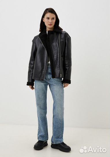 Дубленка pink orange