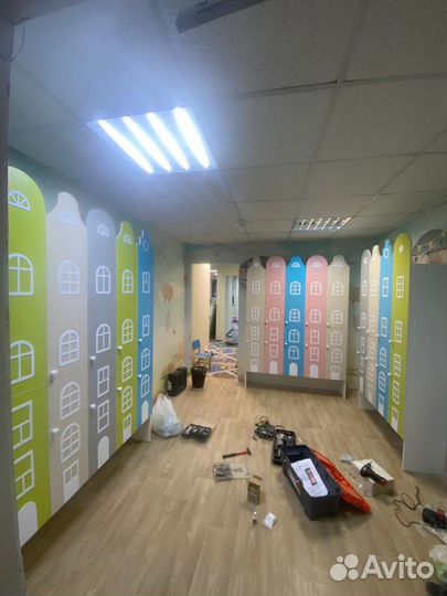 Двухъярусные шкафы домиком. Шкафчики в раздевалку