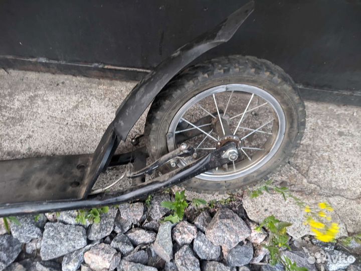 Самокат на надувных колёсах бу