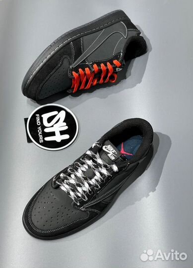 Кроссовки Travis Scott X Air Jordan 1 Low Black Ph