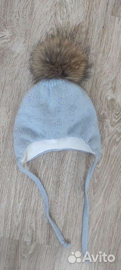 Шапка для девочки зима 48-50