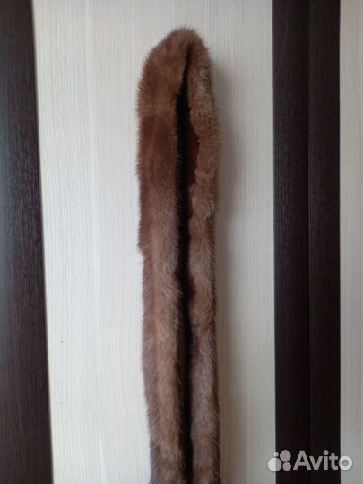 Пояс коричневый Норковый Широкий 170 см Длина