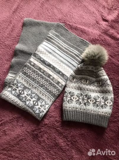 Комплект шапка и шарф