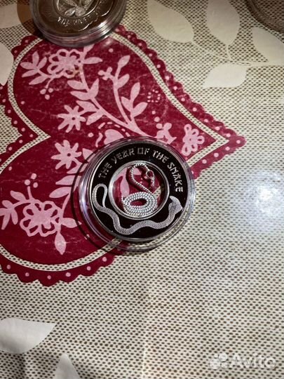 Змея. Лунный Календарь. Серебро 1д 2013 года