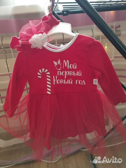 Платье для новорожденной девочки