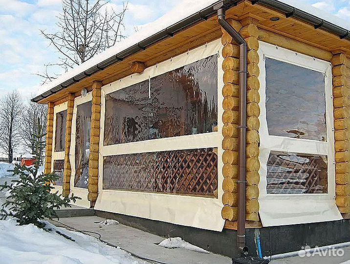 Мягкие окна для террасы, беседки, веранды под ключ