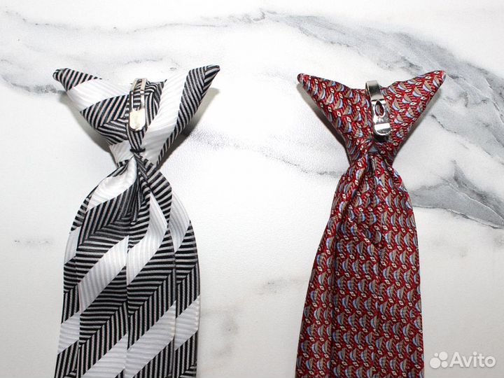 Галстук детский на зажиме