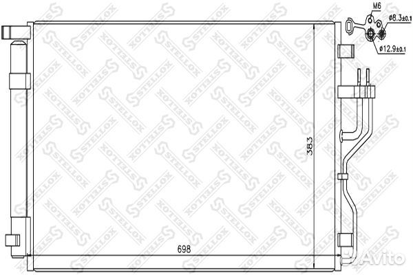 10-45695-SX радиатор кондиционера Hyundai ix35