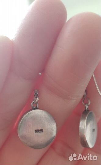 Серьги серебро